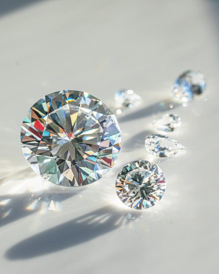 The process of appraisal of diamonds at the workplace of buyer during the action.